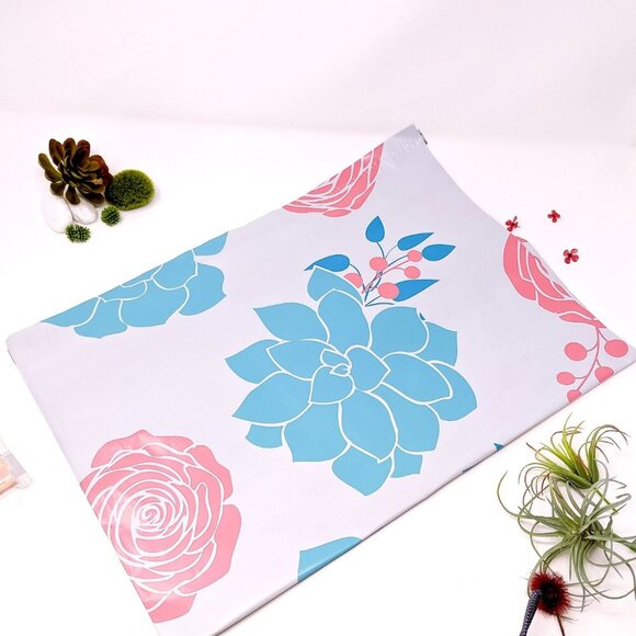 19"x24" Succulent Flowers PolyMailers - Picture 1 of 4